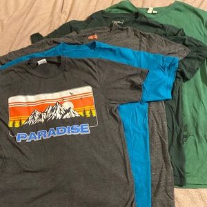 FIVE OUTDOOR THEMED TSHIRTS